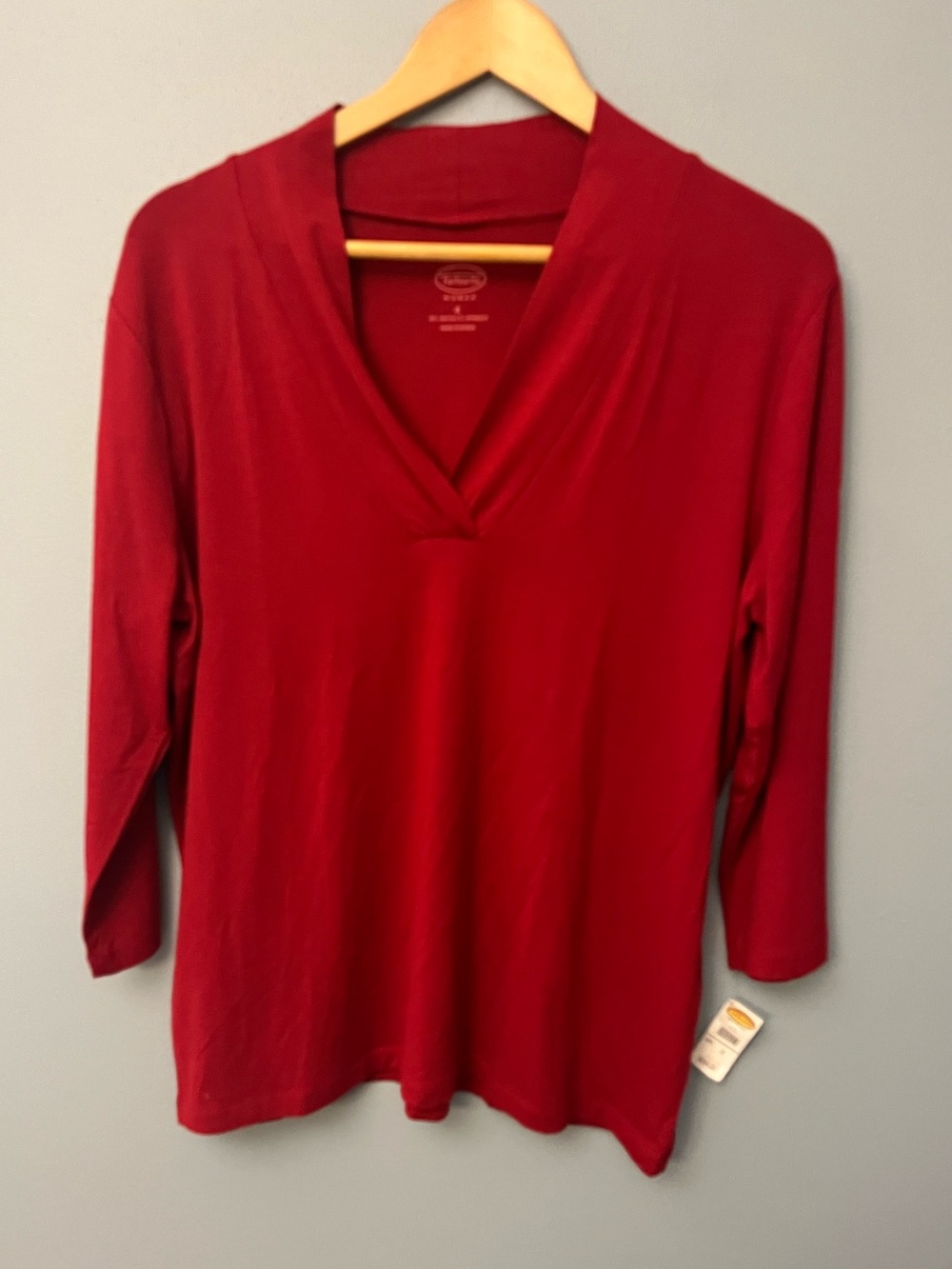 NWT Talbots V-Neck Long Sleeve Top